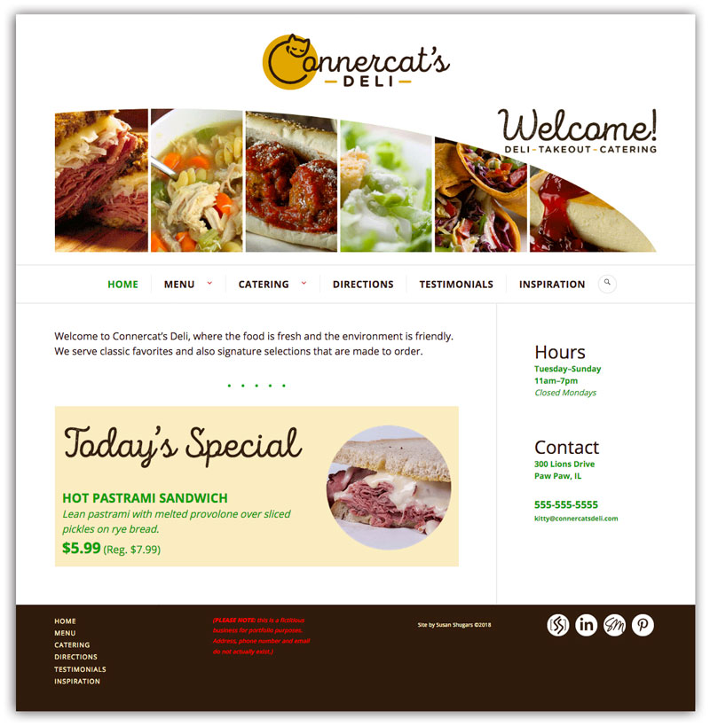 Connercat's Deli home page