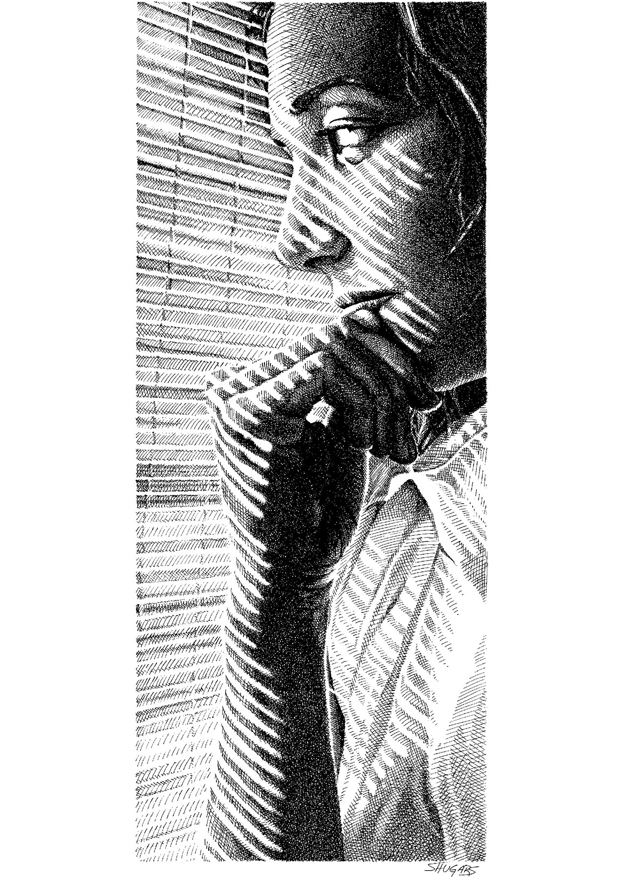Expectation Pen and Ink illustration