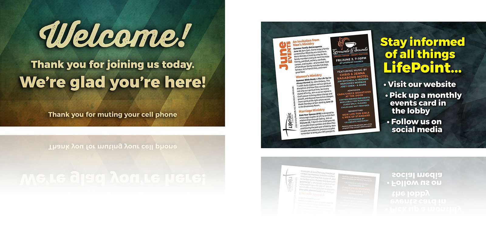 Welcome, Stay Informed PPT slides