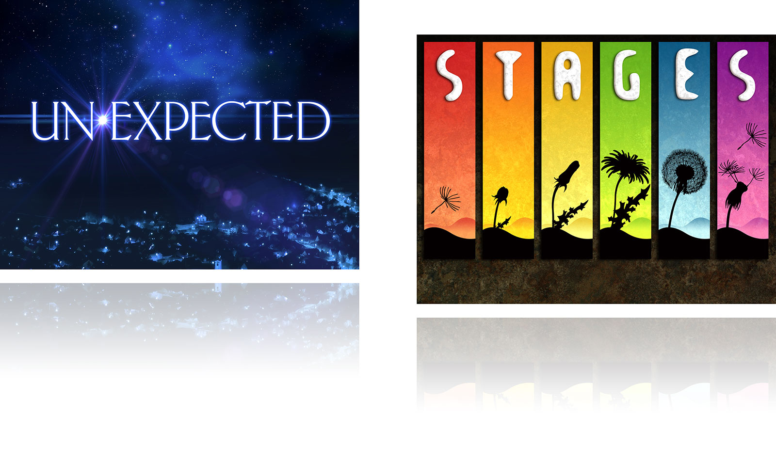Unexpected, Stages PPT slides